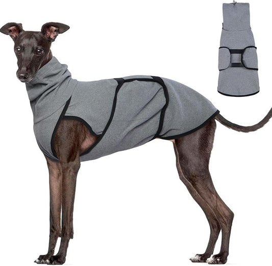 Dog Anxiety Jacket Calming Shirt, Anxiety Relief Calming Vest with Dog Ear Muffs, Noise Protection Dogs Winter Coat, Lightweight Stretchy Turtleneck T-Shirts