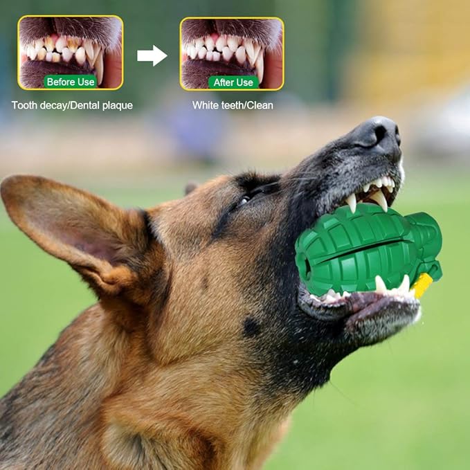 Hswaye Dog Chew Toys for Aggressive Chewers,Food Grade Non-Toxic Dental Pet Toy,Tough Durable Indestructible Dog Toys for Small Medium Large Dogs.Green