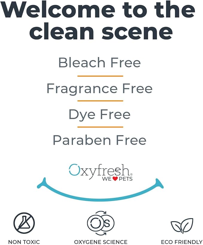 Oxyfresh Extra Strength Pet Urine Odor Eliminator for Home Spray - Goodbye to Stinky Odors - No Fragrance, No Harsh Chemicals - Works on Contact - Upholstery & Auto - Safe & Pet Parents Love It