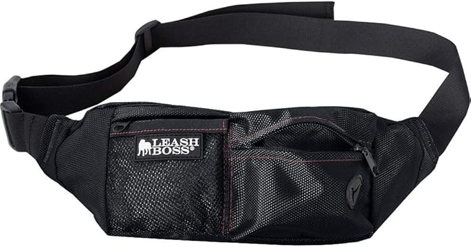 Leash Boss Dog Treat Pouch for Training | Training Treat Pouches for Pet Training | Treat Bag for Dog Training | Portable Kibble Snack Container for Pets | Fanny Pack Waist Belt Transport On The Go