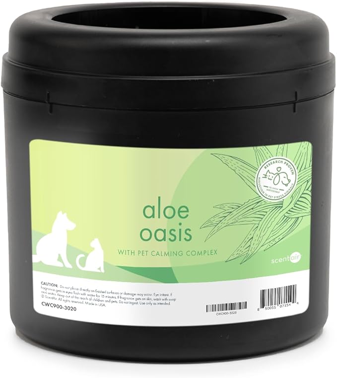 ScentAir Whisper Home Monthly Plug-in Refill, Fragrance Cartridge for Home and Office, Aloe Oasis Pet Calming