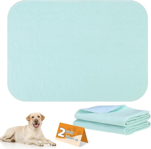 KOOLTAIL Washable Pee Pads for Dogs - Waterproof Dog Mat Non-Slip Puppy Potty Training Pads, Reusable Whelping Pads for Dog Crate PlayPen