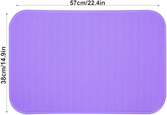 Pet Grooming Mat, Pet Grooming Bathing Training Table, Professional Pet Grooming Table Top Mats Premium Non Slip Rubber Mat, Durable, Waterproof, and Easy to Clean (Purple)