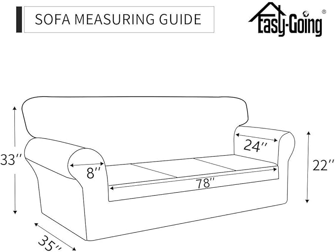 Easy-Going Sofa Slipcover Oversized Sofa Cover Waterproof Couch Cover Furniture Protector Cover Pets Covers Washable Non-Slip Fabric Pets Kids Children Dog Cat (Oversized Sofa, Brown)