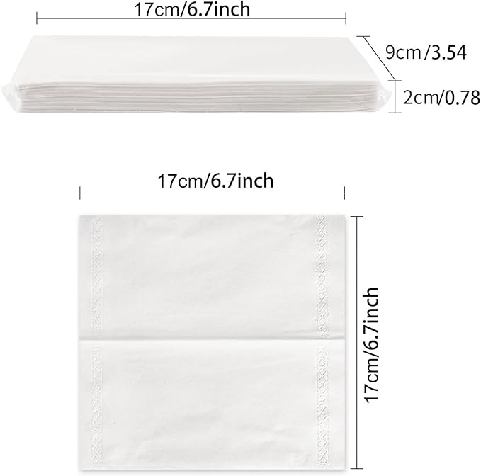 Cartisen Car Tissue Refills,Facial Napkin Refills for Car Visor Tissue Holder,300 Sheets, 6 Packs (6 Pack)