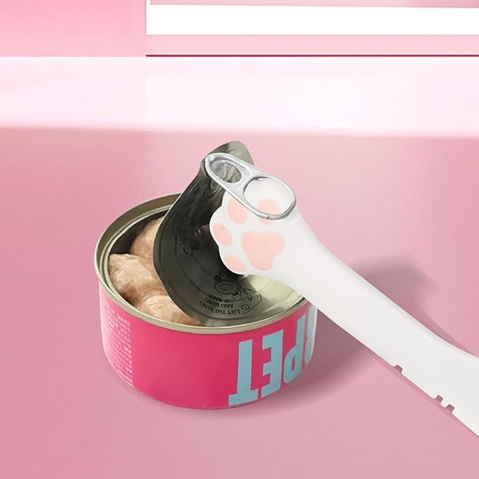 Yummy Sam 2 Pcs Cat Food Spoon and Scoop For Pet Canned Wet Food, Mini Cat Dog Feed Spatula Pet Can Opener for Dogs Cats Feeding Can Easy Clean Jars Scraper for Feeding Dog Cans