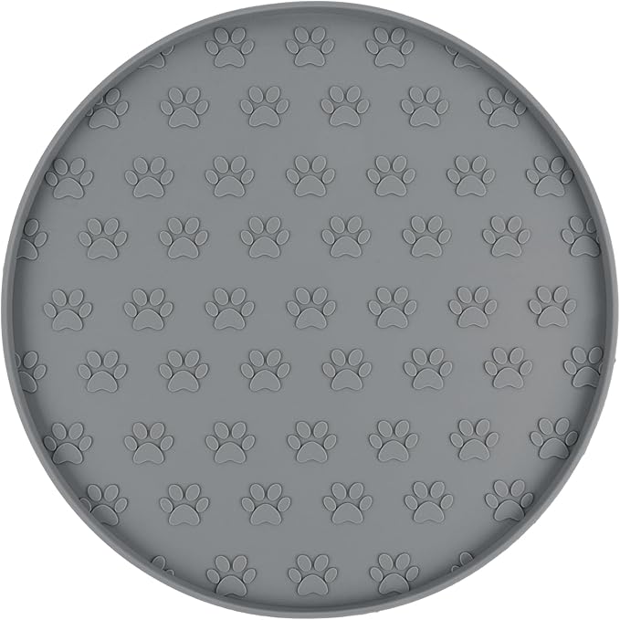 SUNLAND Silicone Pet Feeding Mats for Food and Water Pet Placemat for Dog and Cat Waterproof Non-Slip Feeding Bowl Mat Raised Edge Prevents Residue from Spilling onto The Floor Pets Accessories