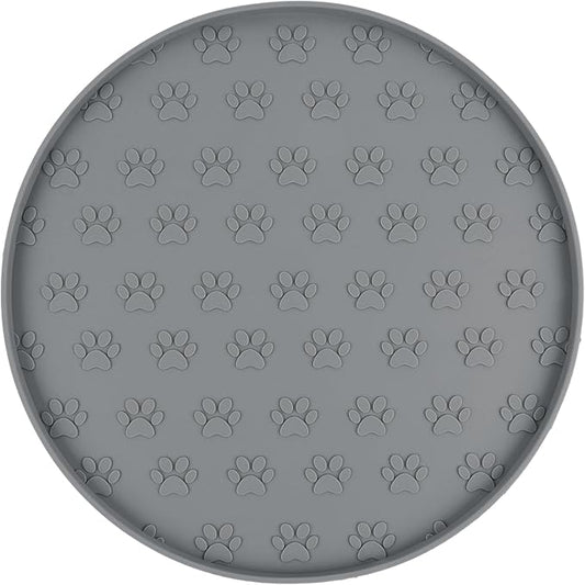 SUNLAND Silicone Pet Feeding Mats for Food and Water Pet Placemat for Dog and Cat Waterproof Non-Slip Feeding Bowl Mat Raised Edge Prevents Residue from Spilling onto The Floor Pets Accessories