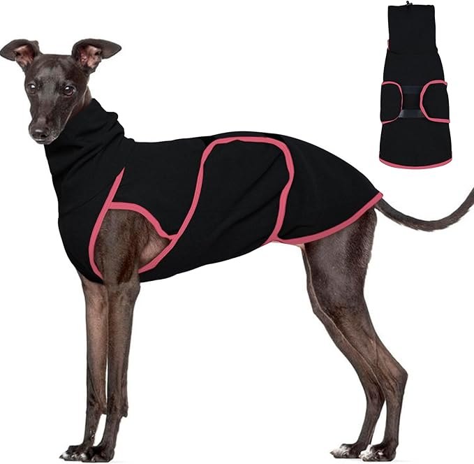 Dog Anxiety Jacket Calming Shirt, Anxiety Relief Calming Vest with Dog Ear Muffs, Noise Protection Dogs Winter Coat, Lightweight Stretchy Turtleneck T-Shirts