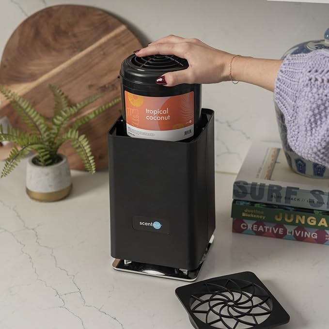 ScentAir Whisper Home | Diffuser Machine, Scents up to 800 Sq. Ft Room, Compatible with Alexa & Google, WiFi & Bluetooth Enabled, Cartridge Sold Separately, Black