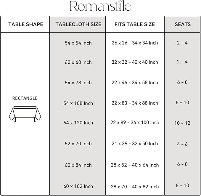 Romanstile Gingham Square Plastic Tablecloth, 100% Waterproof Oil-Proof Checkered PVC Table Cloth, Heavy Duty Vinyl Table Cover for Dining, Camping, Picnic, Outdoor - 54 x 54 Inch, Red and White