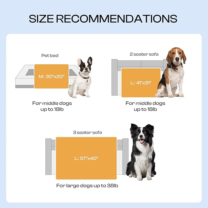 Luciphia Premium Fleece Dog Puppy Blanket Soft Pet Sherpa Calming Cat Blankets Throw for Small Medium Dog Cat(Haze Blue,41x31 inches)