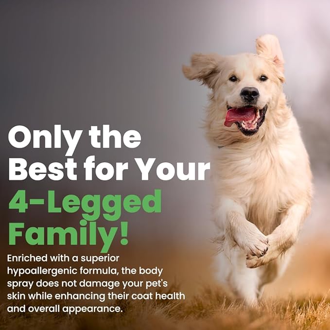 Best Shot Scentament Spa Botanical Body Splash, Body Spray Conditioner for Pets, Cat and Dog Cologne Spray, Alcohol-Free, Ready To Use, Cinnamon Spice, 8 Oz.