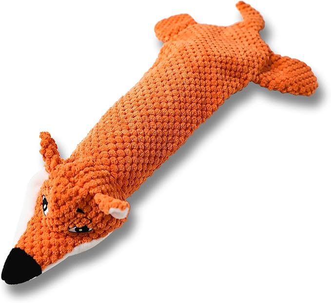 KrauzPet Dog Toys, Squeaky Plush No Stuffing Crinkle Dog Toy for Small Medium Large Dogs, Interactive Puppy Teething Water Bottle Dog Chew Toy