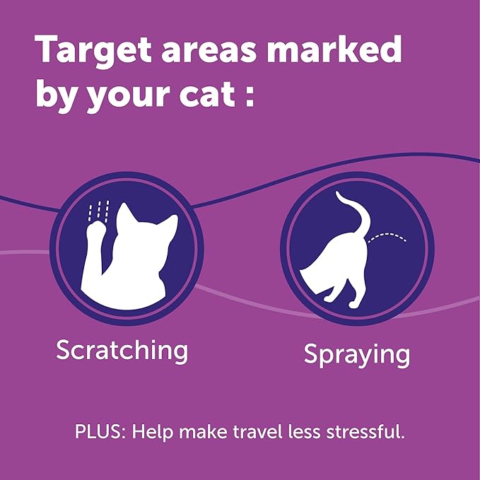 FELIWAY® Classic Cat Calming Spray, 60ml - Comforts Cats at Home and On the Go and Helps to Calm During Travel