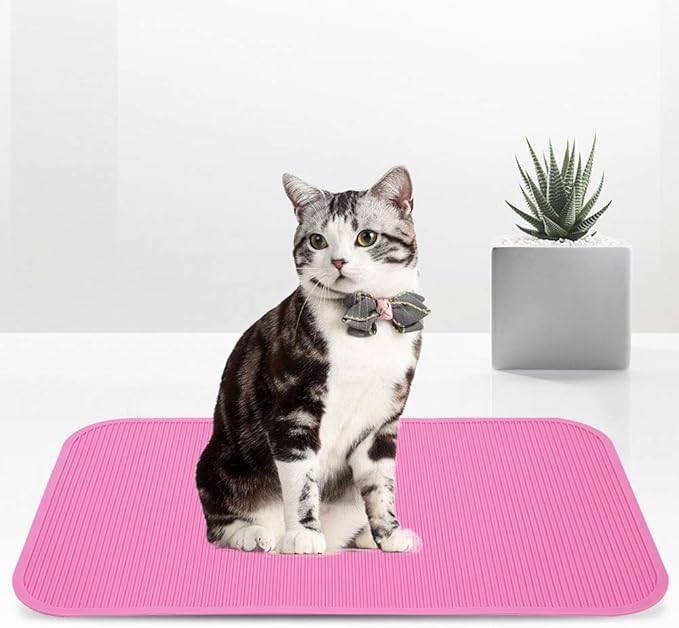 Pet Grooming Mat, Pet Grooming Bathing Training Table, Professional Pet Grooming Table Top Mats Premium Non Slip Rubber Mat, Durable, Waterproof, and Easy to Clean (Pink)