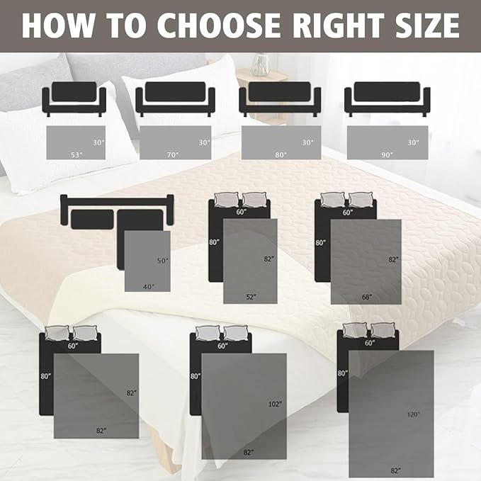Ameritex Pet Bed Cover Dog Bed Blanket for Sofa and Furniture Waterproof New Pattern Design