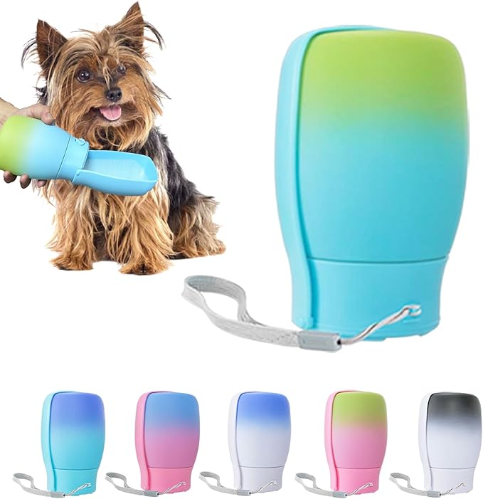 Dog Travel Water Bottle-Food Grade Plastic Dog Water Dispenser, Portable Water Bowl for Small Medium Large Pet Puppies, Puppy Essentials for Outdoor Walking Hiking, Dogs Gift