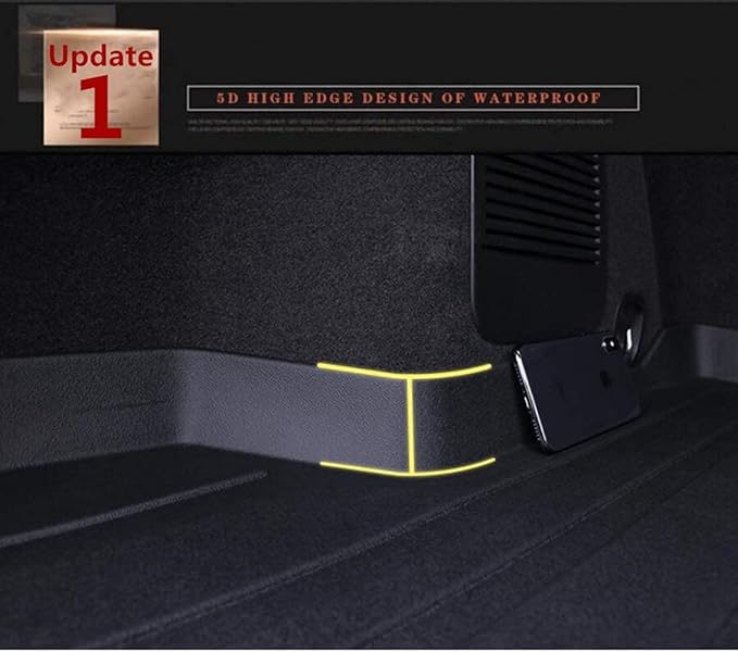 All Weather Rear Cargo Liners Trunk Tray Mats Protector Compatible with 2018-2025 Honda Accord Models, 3D Waterproof Durable Odorless Flexible TPO Accessories Custom Fit