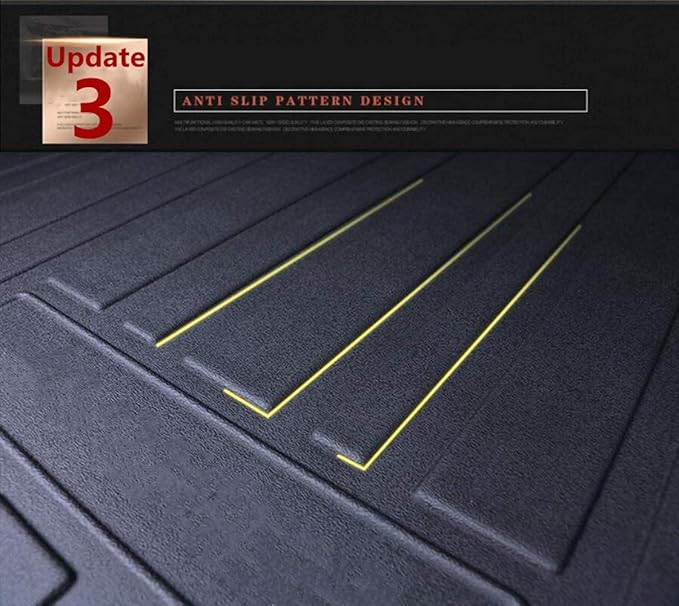 All Weather Rear Cargo Liners Trunk Tray Mats Protector Custom Compatible with 2013 2014 2015 2016 2017 Honda Accord, 3D Waterproof Durable Odorless Flexible Black TPO Accessories
