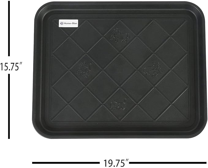 Multi-Purpose Boot Tray Mat,Boot Tray for Entryway, Pet Bowl Tray,Dog Bowl Mat,Waterproof Trays for Indoor and Outdoor Floor Protection,20“x 15"/2 Pack