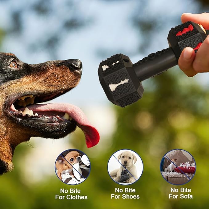 Hswaye Dog Chew Toys for Aggressive Chewers,Food Grade Non-Toxic Dental Pet Toy,Tough Durable Indestructible Dog Toys for XSmall Dogs.Black（5IB-8IB）