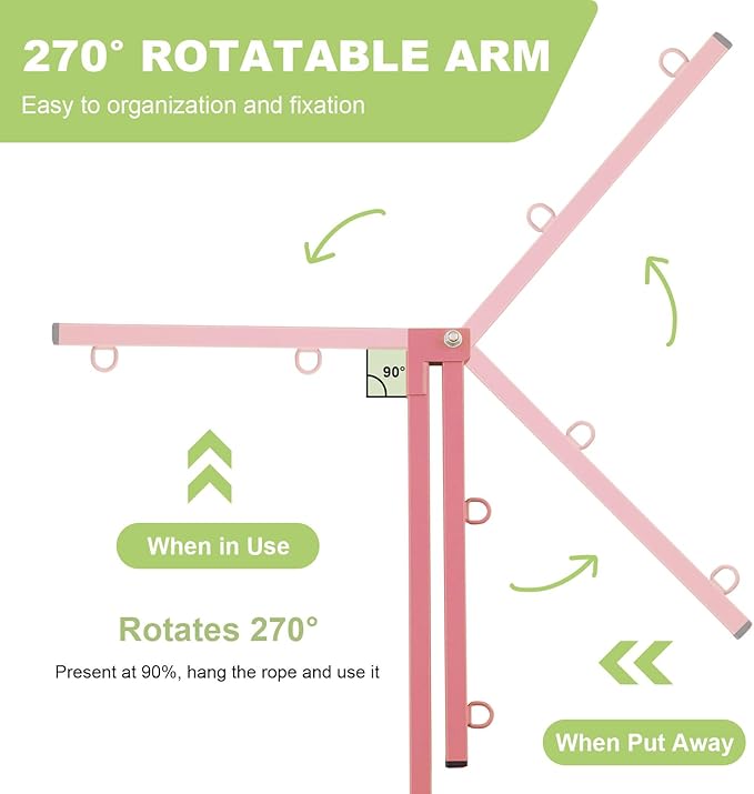 Home Dog Grooming Table Arm with Hammock 35" Height Adjustable Dog Grooming Arm with Clamp No-Sit Haunch Holders Durable Pink(Grooming Table Not Included)