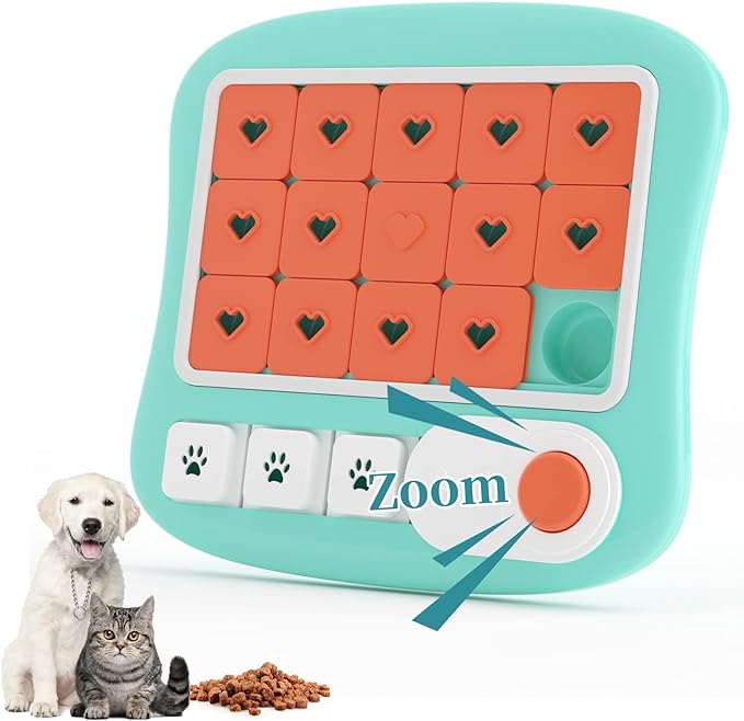 Dog Puzzle Toys, Treat Dispensing Dog Enrichment Toys for IQ Training and Brain Stimulation, Interactive Mentally Stimulating Toys as Gifts for Puppies, Cats, Dogs (L-Level 3)