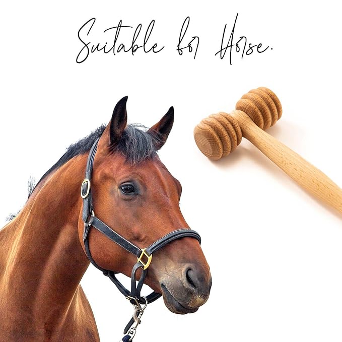 tuuli Wooden Pet Massager Massager Roller for Dogs, Cats, Horses, Massage Brush, Short or Long Hair