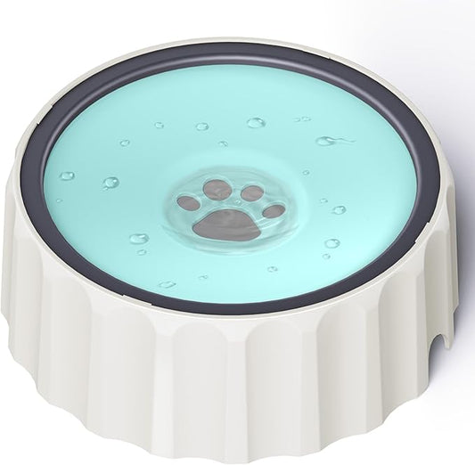 FORWH Dog Small Animals Water Bowl No Spill 70oz/2L Large Capacity Dispenser Non Slip No Splash Small Animals Bowl Pet Slow Feeder No Drip Dog Water Bowl on Vehicle for Dogs and Cats - Green