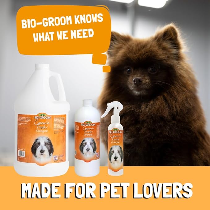 Bio-Groom Groom'n Fresh Dog Cologne - Deodorizing Spray, Dog Bathing Supplies, Puppy Wash, Cat & Dog Grooming Supplies, Cruelty-Free, Made in USA, Dog Perfume - 8 fl oz 1-Pack