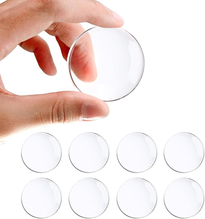 Door Stoppers for Wall, Etybetopstar 8PCS Self Strong Adhesive Door Knob Wall Protector, Quiet, Shock Absorbent Gel for Home, Office, Wall Protectors from Door Knobs (2", Clear)