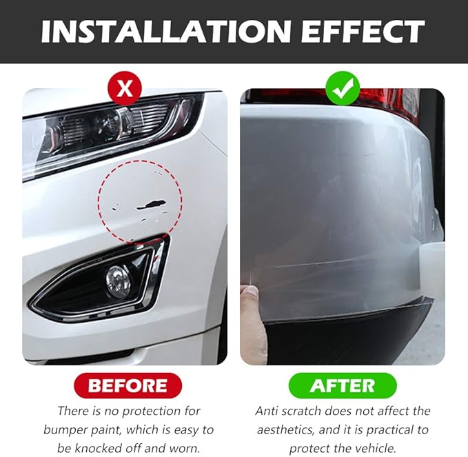 CloudBuyer Universal Door Edge Protector, Clear Sill Guard Film with Anti-Collision Protection for Vehicles (33Ft x 2In, Transparent)