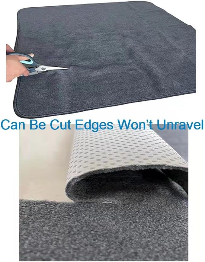 Peepeego 2PCS Non-Slip Pee Pads for Dogs 54" x 54", Washable Puppy Pads with Fast Absorbent, Reusable, Waterproof Rug for Training, Whelping, Housebreaking, Incontinence for Dog Playpen