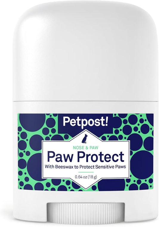 Petpost | Paw Protection for Dogs - Organic Sunflower Oil and Beeswax Balm for Hot Pavement - Wax Coats Dog Feet to Prevent Burns from Heat & Cold 0.64 oz.