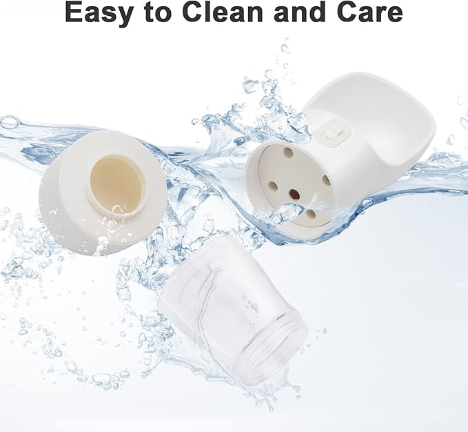 Misthis Portable Dog Water Bottle - Leak Proof Dog Water Dispenser with Bowl & Food Container, Dishwasher Safe Food Grade Plastic for Pet Puppy Outdoor Walking Hiking Travel White