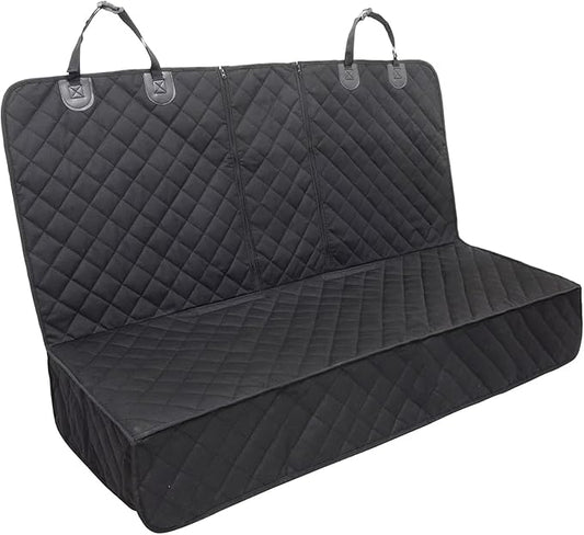 Dog Seat Cover, 100% Waterproof Bench Seat Cover Protector Scratch Proof Nonslip Durable Soft Pet Back Seat Covers for Cars Trucks & SUV