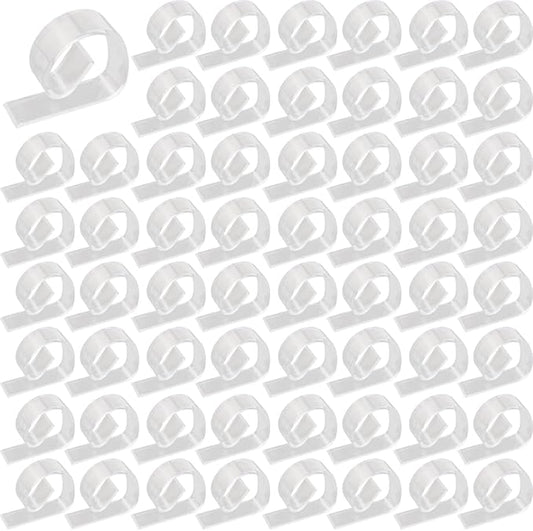 72PCS Transparent Clear Tablecloth Clips, Plastic Table Cloth Clips，Windproof Table Cover Holder Clamps，Table Cloth Holder for Christmas Home Wedding Party Indoor Outdoor Camping Picnic (72)