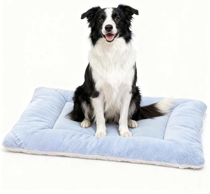 Dog Bed Mat - Crate Pad - Soft Dog Kennel - Multi-Purpose Crate Bed for Dogs & Cats