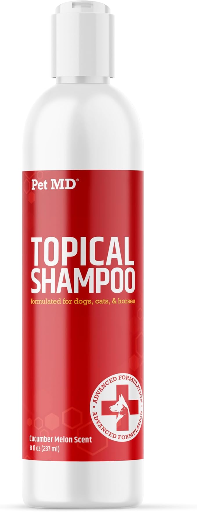 Pet MD - Topical Shampoo for Dogs, Cats and Horses - Soap and Paraben Free - 8 oz