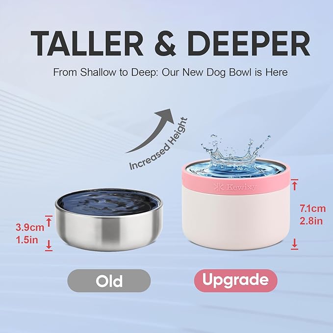 Dog Mom Gift, Insulated Dog Water Bottle with Travel Bowl, Women Christmas, Birthday for DogLover, Portable Water Bottle Dispenser, Accessories for Car, Camping, Outdoor, Detachable (DogMom-PalePink)
