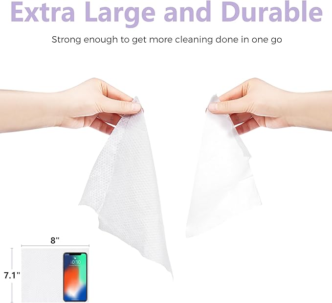 Dog Wipes, 100 Count Pet Grooming Wipes, Conditioning Shine Coat, Cleaning and Deodorizing, Pet Wipes for Dogs & Cats, for Sensitive Skin (Lavender)