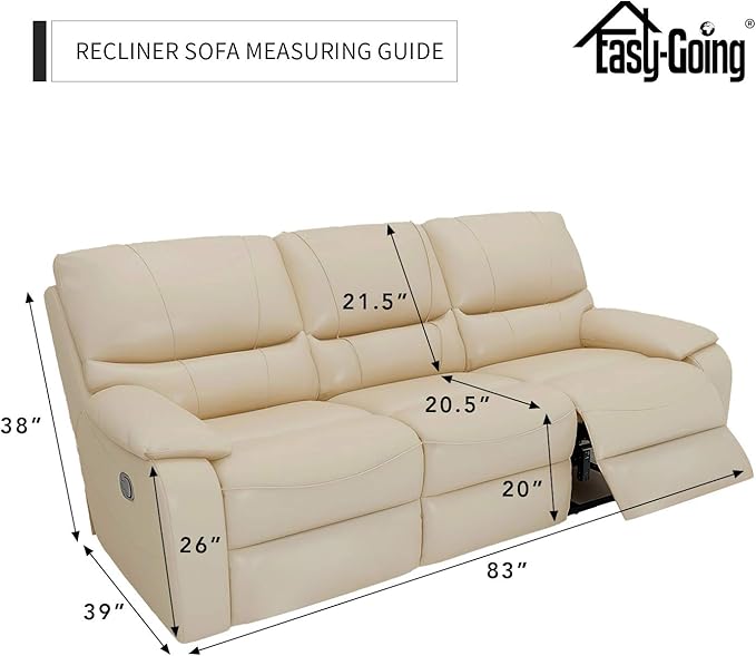 Easy-Going 8 Pieces Recliner Sofa Stretch Sofa Slipcover Sofa Cover Furniture Protector Couch Soft with Elastic Bottom Kids, Spandex Jacquard Fabric Small Checks Sand