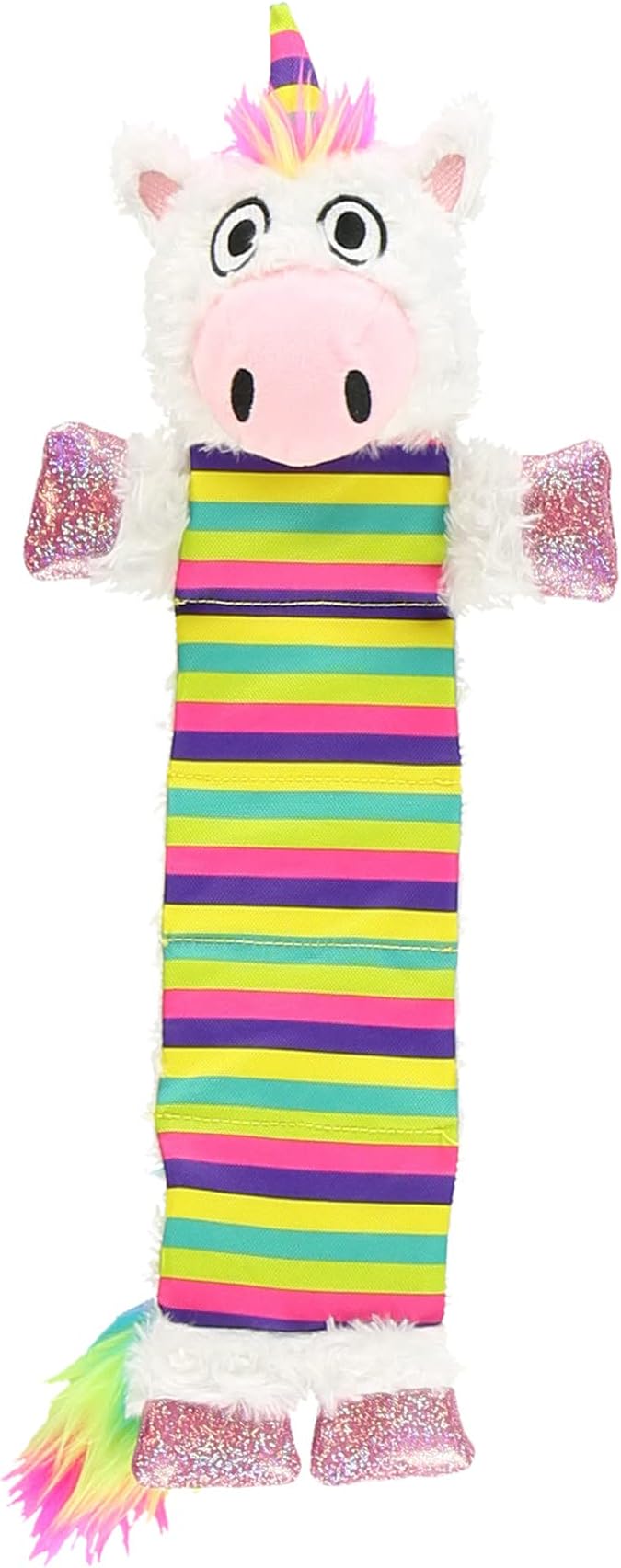 Lazy One Squeaky Dog Toy, Soft Crinkle Toy for Dogs, Durable Fabric for Small, Medium, and Large Breeds