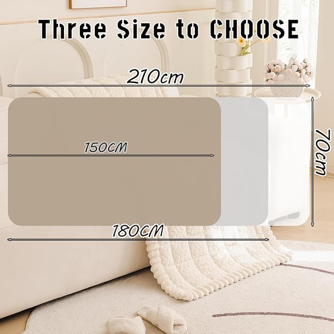 Mitid Sofa Cover Fuzzy Couch Cover for Pet, Couch Covers for Dogs Washable Non-Slip Sofa Slipcover Cushion Protector Pets Friendly Mat Bed