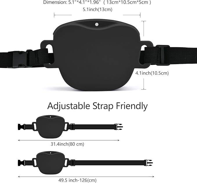 AUDWUD Magnetic Silicone Dog Treat Pouch with Adjustable Waist Belt Dog Training Bag for Small Medium Large Dogs Hands Free, Easy to Clean And Dishwasher Safe