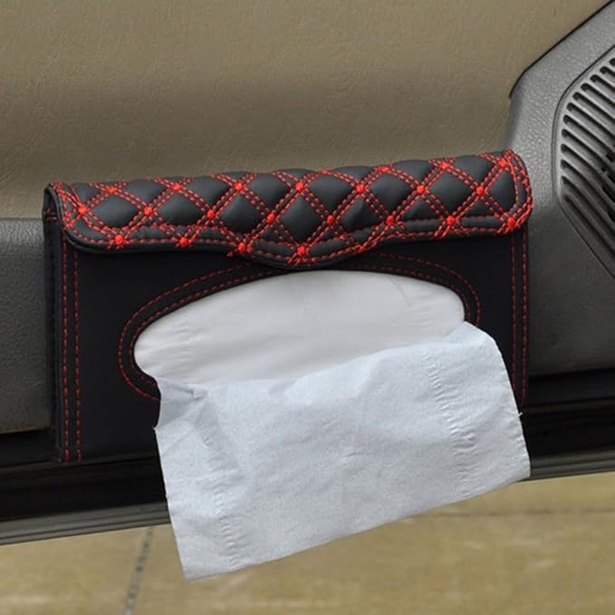 Universal Paper Towel Napkin Holder Box Tissue Case Cover for Car Sun Visor