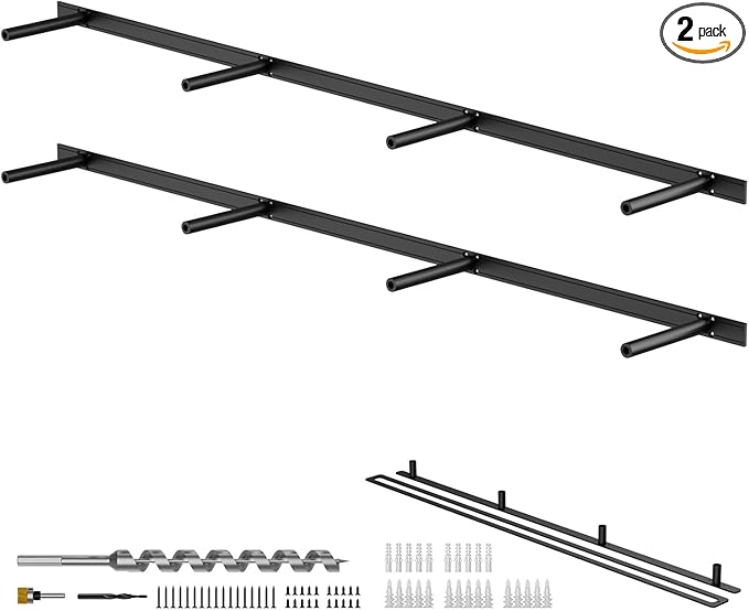 Floating Shelf Bracket Heavy Duty Shelving Brackets,Decorative Floating Shelf Hardware Black,Hidden Metal Shelf Support Bracket Heavy Duty Floating Mantel Bracket (53X8X1.2-Metal Jig)