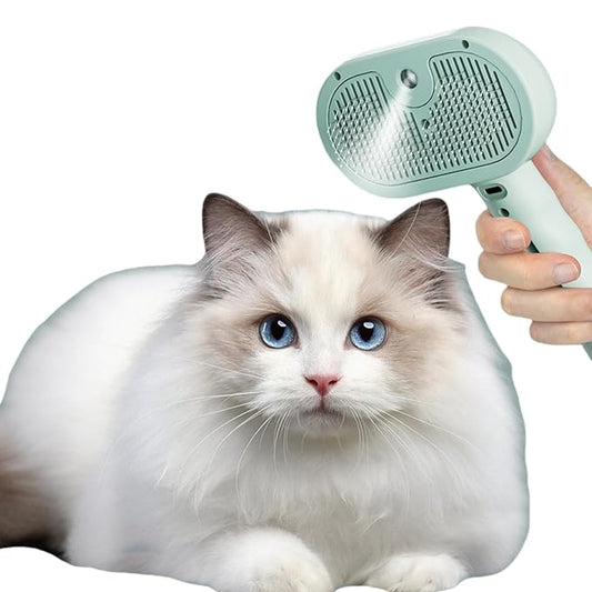 Pet Grooming Brush for Dogs and Cats, Pet Spray Massage Cleaning Tool, Hair Removal Comb, Professional Pets Care Accessory for Long or Short Haired Cats Hair Brush (White)