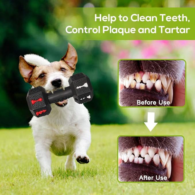 Hswaye Dog Chew Toys for Aggressive Chewers,Food Grade Non-Toxic Dental Pet Toy,Tough Durable Indestructible Dog Toys for Small Medium Dogs.Black（8IB-15IB）